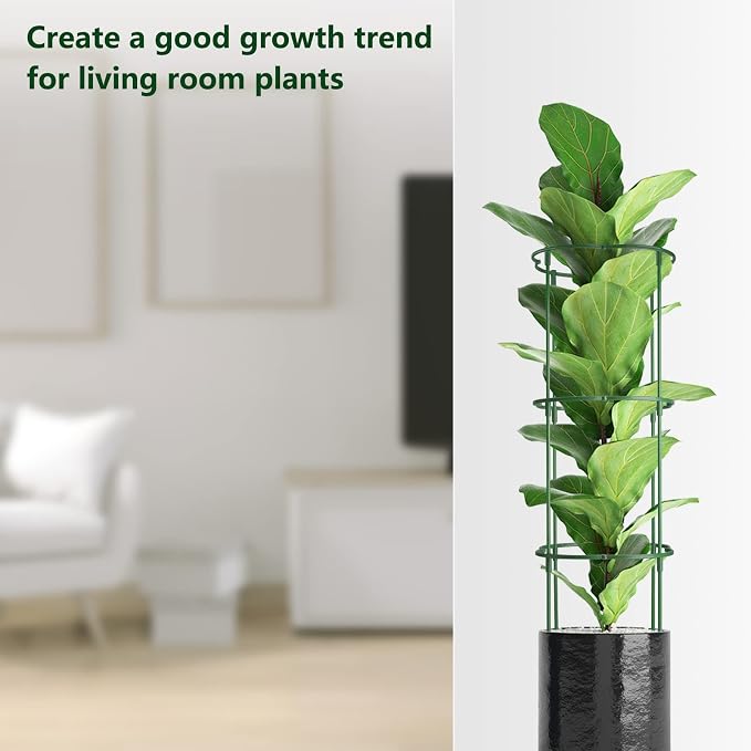36 Packs Plant Support Stake, Half Round Stackable 3 Tier Garden Flower Support - Image 5