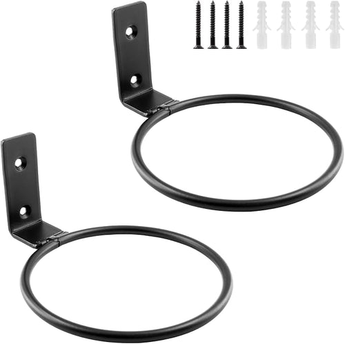2 Pack 6 inch Flower Pot Holder Ring, Flower Pot Holder Ring Wall Mounted Set by Jiozermi