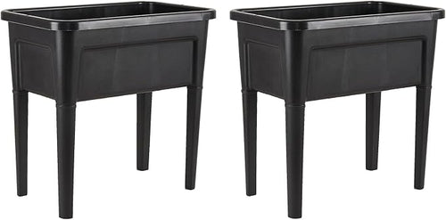 2 Pcs Plastic Raised Garden Beds by ZIWQPIHT