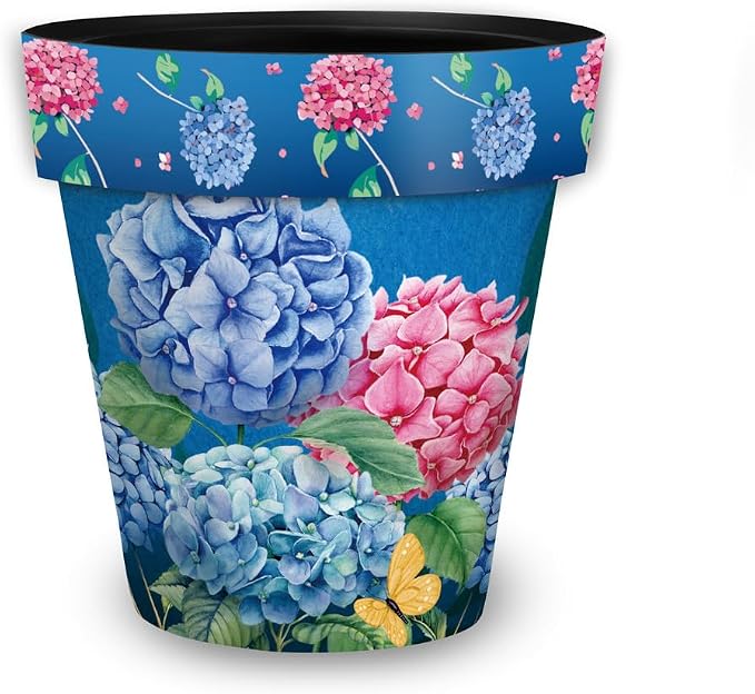 Briarwood Lane Colorful Hydrangeas Small Planter by BriarwoodLane