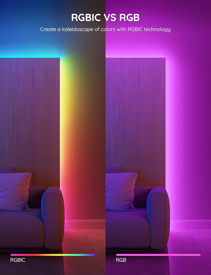 Govee RGBIC LED Strip Lights, 65.6ft Smart LED Lights - Image 3