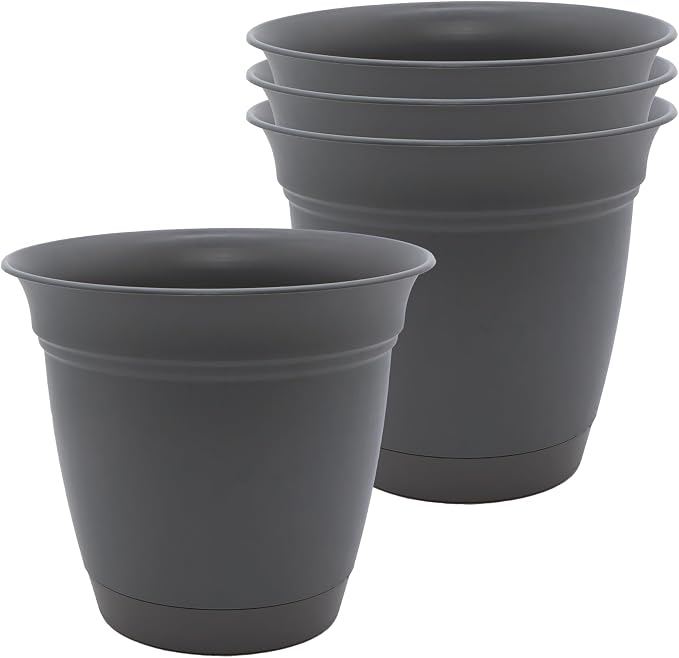 The HC Companies 8 Inch Eclipse Round Planter Pots by TheHCCompanies