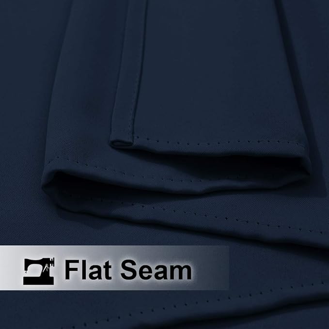 NICETOWN Patio Door Navy Blue Curtains Waterproof 95" Length, Thermal Insulated - Image 7