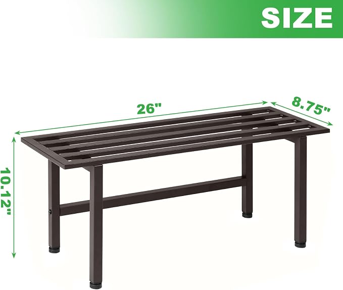 2 Pack Metal Plant Stand Outdoor Plant Shelf Indoor, 1 Tier Heavy Duty Plant - Image 6
