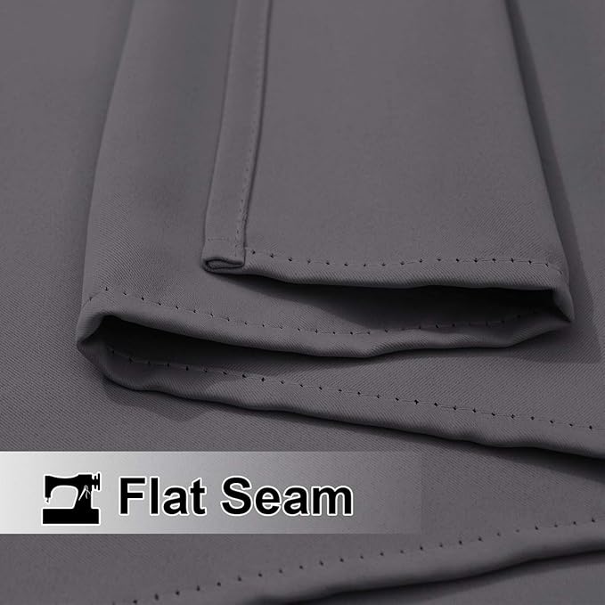 NICETOWN Grey Outdoor Curtains for Patio Waterproof 2 Panels, Windproof - Image 8