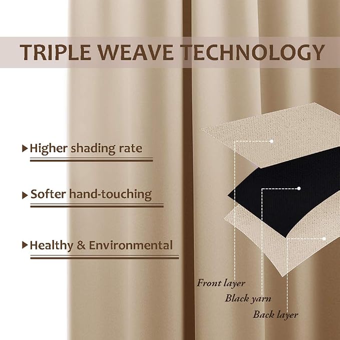 NICETOWN Patio Outdoor Curtain 95 inch Long Waterproof - Image 4