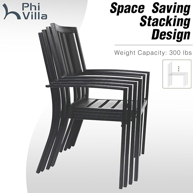 PHI VILLA 9 Pieces Outdoor Dining Set - Image 5