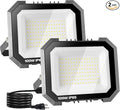 2 Pack LED Flood Lights Outdoor, 100W 10000LM Super Bright Floodlight Outside by LEDDICTIVE