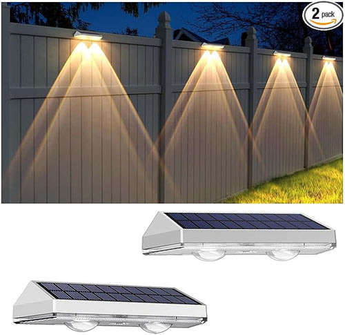 2 Pack Solar Fence Lights by LIANGLOME