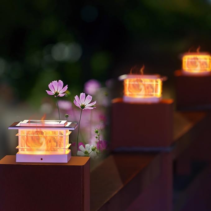 Dynaming 2 Pack Solar Post Cap Lights Outdoor - Image 6