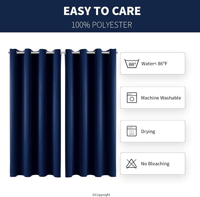 Outdoor Indoor Curtains W52 x L72 - Image 6