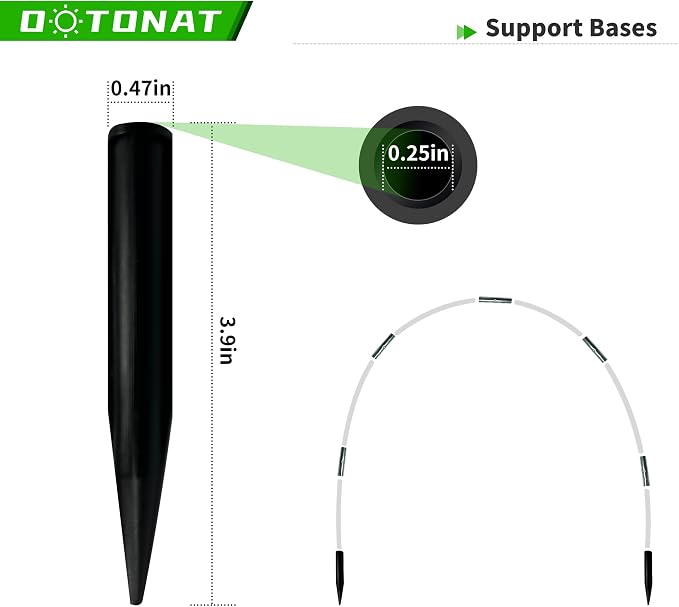 Garden Hoops for Raised Beds- Rust Free Fiberglass Frame Plant Hoops - Image 5