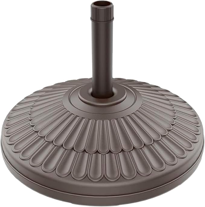 wikiwiki 80 Lbs HDPE Round Patio Umbrella Base, Weighted Umbrella Stands Fits by WikiwikiPatioUmbrellas