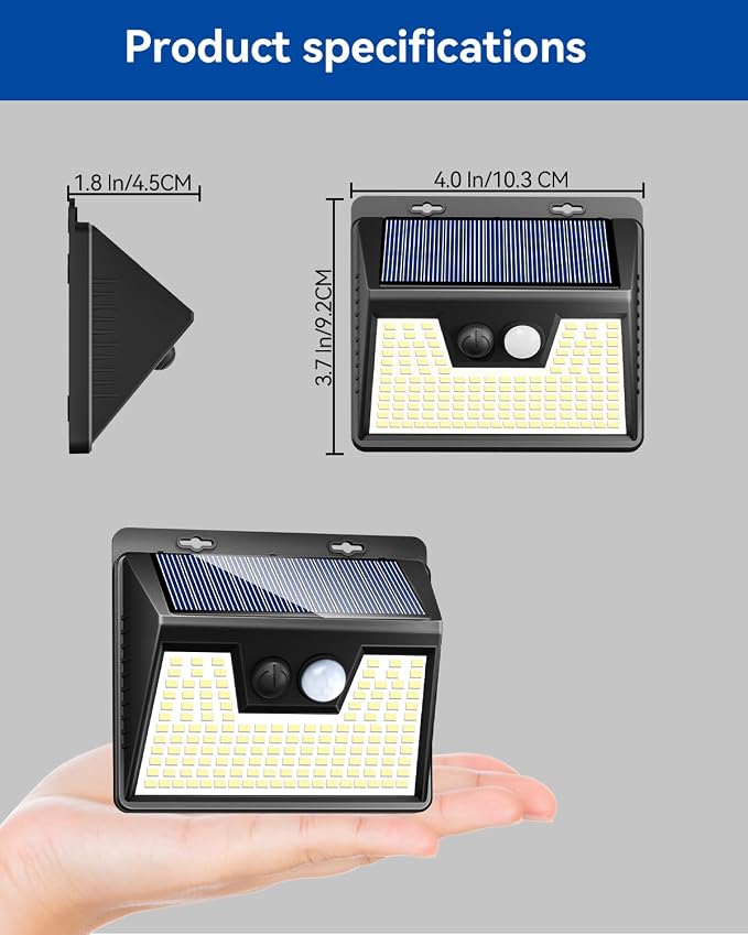 Peasur Solar Lights Outdoor Waterproof 16 Pack, Warm White 140LED Motion Sensor - Image 8