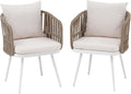 SUNSITT Patio Dining Chairs Set of 2, Outdoor Metal Dining Chairs by SUNSITT