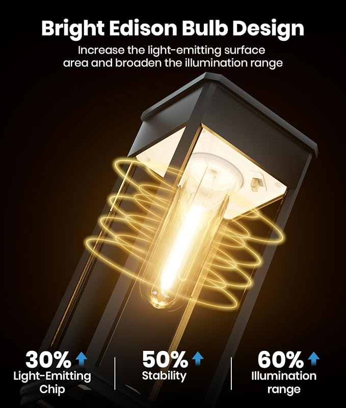 Bright Solar Lights Outdoor, 6 Pack Solar Pathway Lights Outdoor, Auto On/Off - Image 5