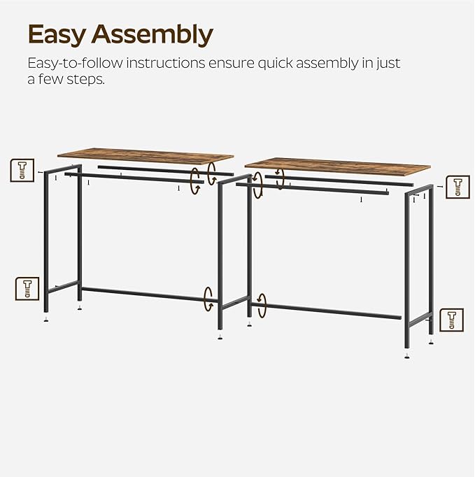 70.8" Long Bar Table, Counter Bar Height Table, High Top Table, Rectangular - Image 3