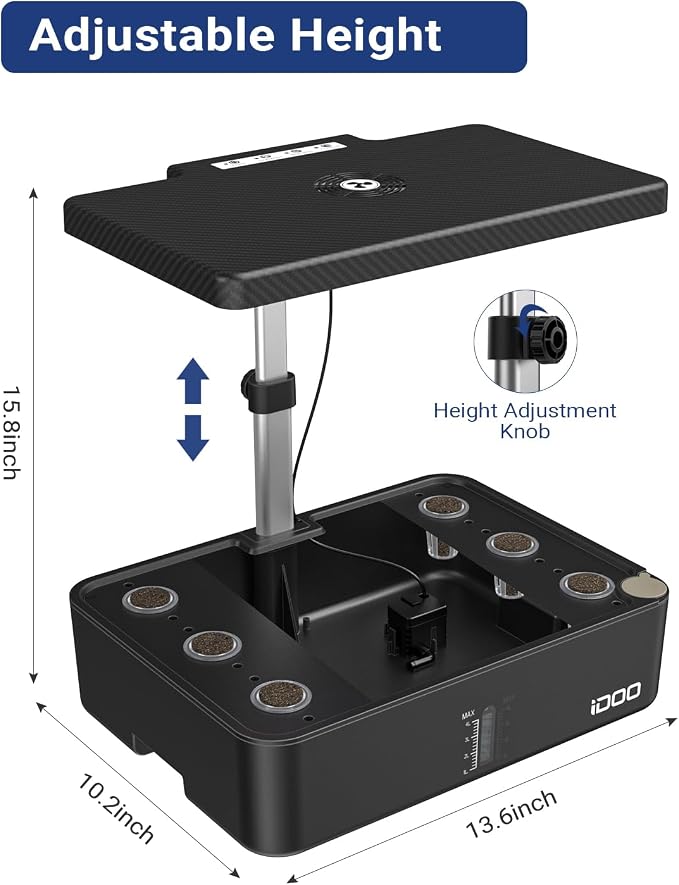 iDOO Hydroponics Growing System Kit 12Pods, Indoor Herb Garden System, - Image 8