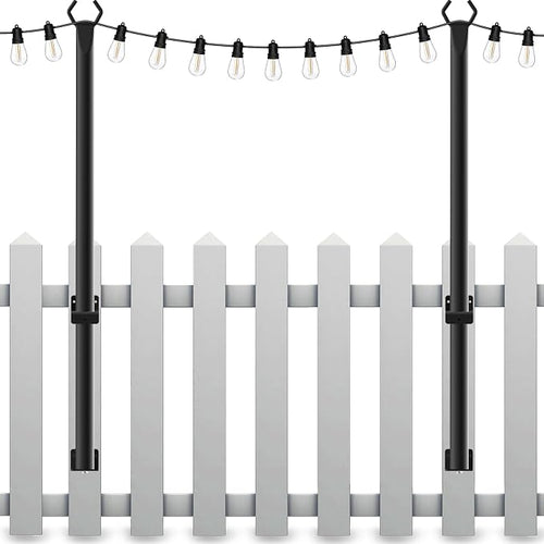 2 Pack String Light Poles, 5Ft Light Poles by Mutovlin