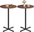 VASAGLE Round Cocktail Table, High Top Bar Pub Table by VASAGLEbySONGMICSHOME