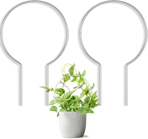 2 Pack Round Plant Trellis for Potted Plants Indoor Outdoor, Acrylic Small by Unknown
