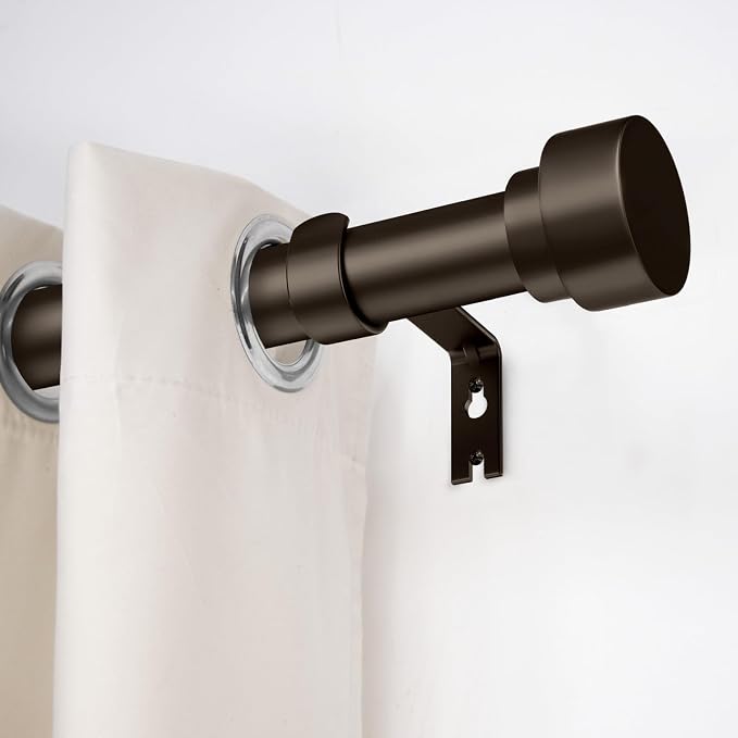 Curtain Rods for Windows 66 to 120, 1 Inch Adjustable Heavy Duty Long Window - Image 2