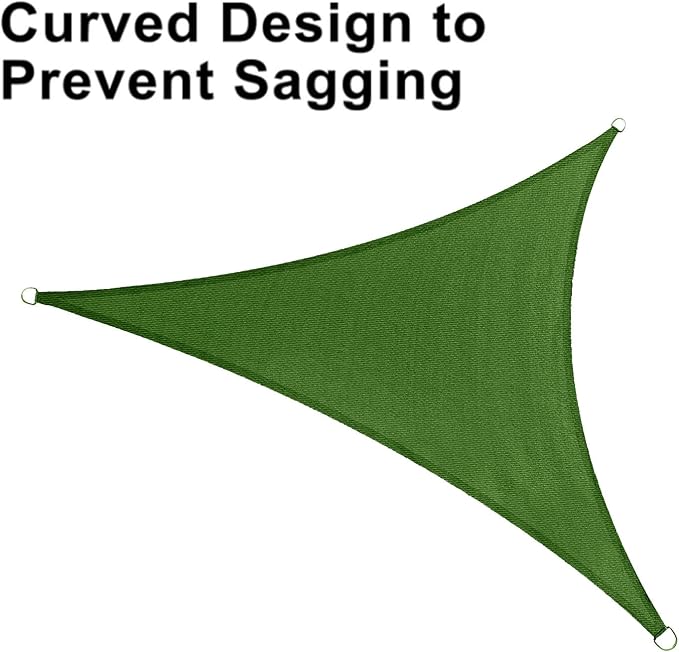 LOVE STORY Custom Size 6'x7'x9.2' Piquant Green Sun Shade Sail Right Triangle - Image 6