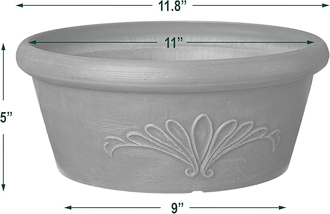 Arcadia Garden Products PSW TA30C Plastic/Stone/Wood Composite Bulb Pan – No - Image 5