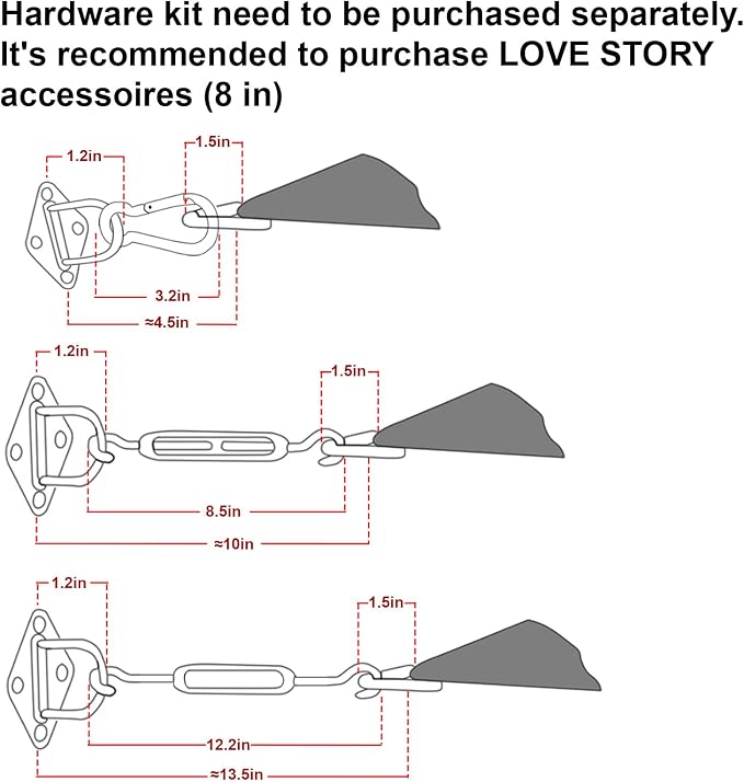 LOVE STORY Custom Size 16'x18' Terra Red Sun Shade Sail Rectangle UV Block - Image 3