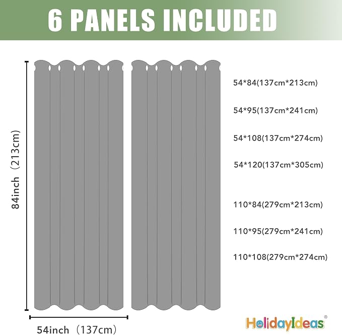 HolidayIdeas Extra Wide Outdoor Curtains - Image 7
