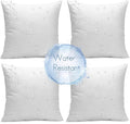 Ashler 20 x 20 Outdoor Pillows, Waterproof Inserts Set of 4 Water Resistant by AshlerHomeDeco