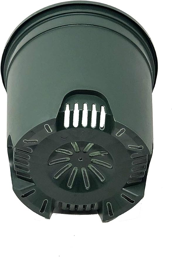1.5 Gallon Green Nursery Pot Plastic Planters - Image 2