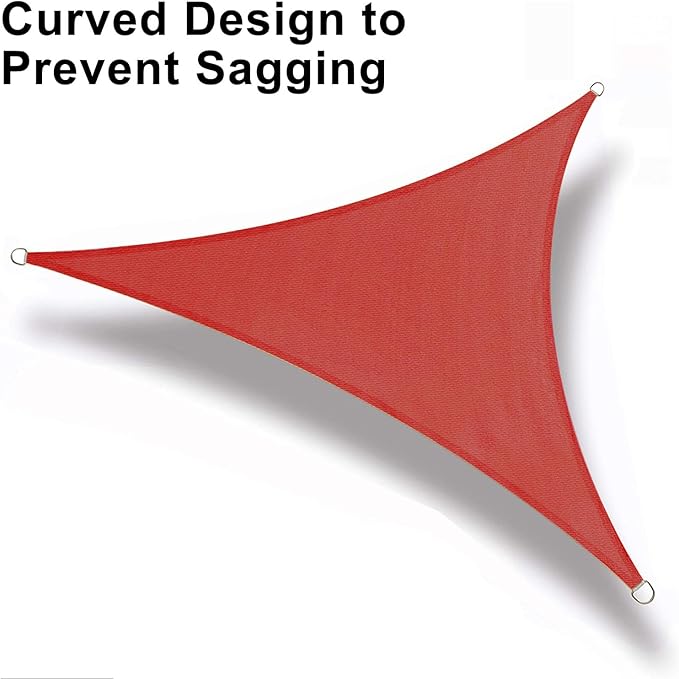 LOVE STORY Custom Size 6'x6'x8.5' Terra Red Sun Shade Sail Right Triangle - Image 6