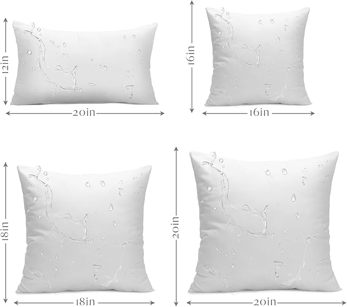 Ashler 16 x 16 Outdoor Pillow Inserts, Indoor Outdoor Decorative - Image 9