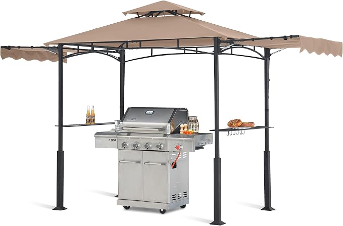 ABCCANOPY Grill Gazebo with 2 Side Awnings by ABCCANOPY