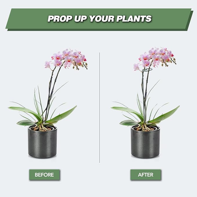 Joyhalo 20 Pack Plant Support Stakes 24 Inch, Plant Stakes, Flower Stakes - Image 2