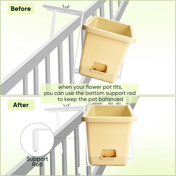 Adjustable Planter Box Bracket, Flower Box Holder Brackets - Image 4