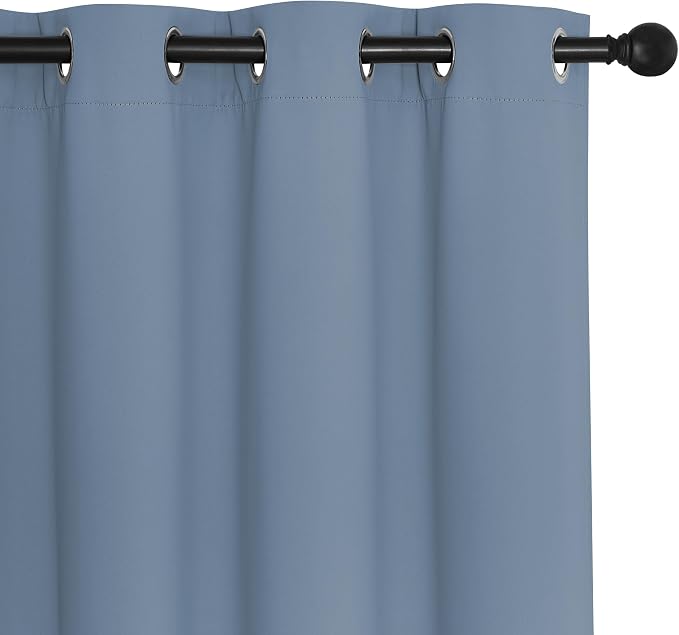 NICETOWN Room Divider Curtain 132 Inches Long, Wide Blackout Sliding Door - Image 7