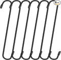 6 Pack 10 Inch Large S Hooks for Hanging Plants, Bird House, Kitchenware by Dpyrrhic