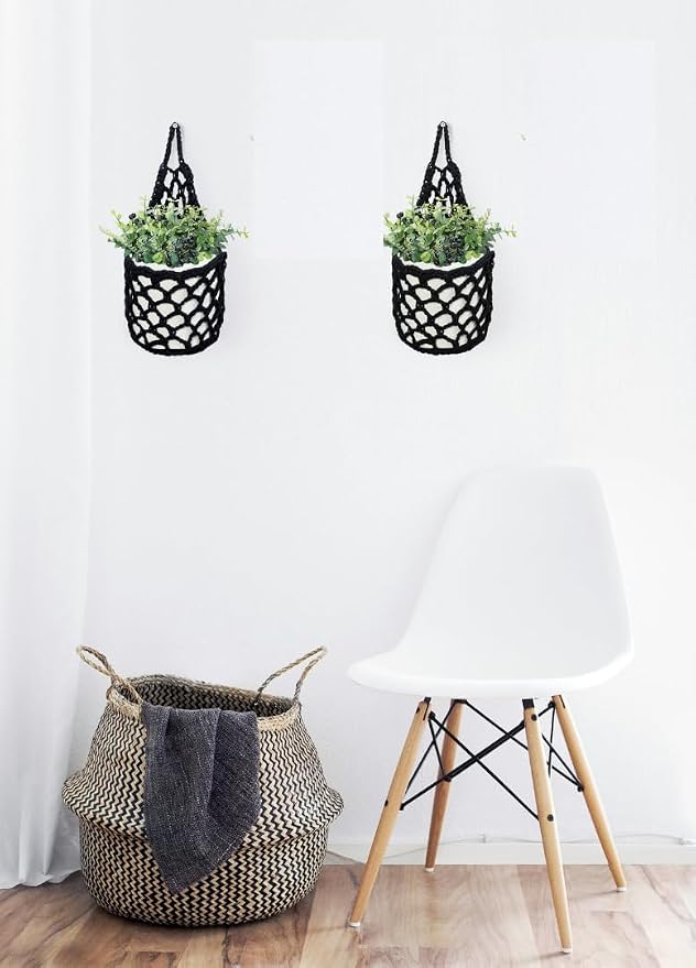 2PK Wall Planters for Indoor Plants, Macrame Plant Hanger | Plant Hanger - Image 2