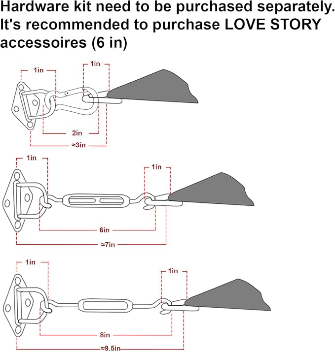 LOVE STORY Custom Size 6'x12' Butter Cream Sun Shade Sail Rectangle UV Block - Image 3