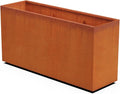 Plantercraft Corten Steel Planters | 60x18x30 Large Rectangular Planter by Plantercraft