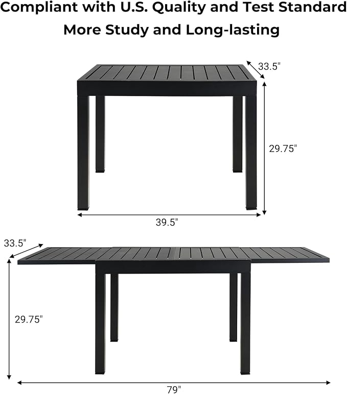 Grand patio 5-Piece Outdoor Dining Set - Image 5