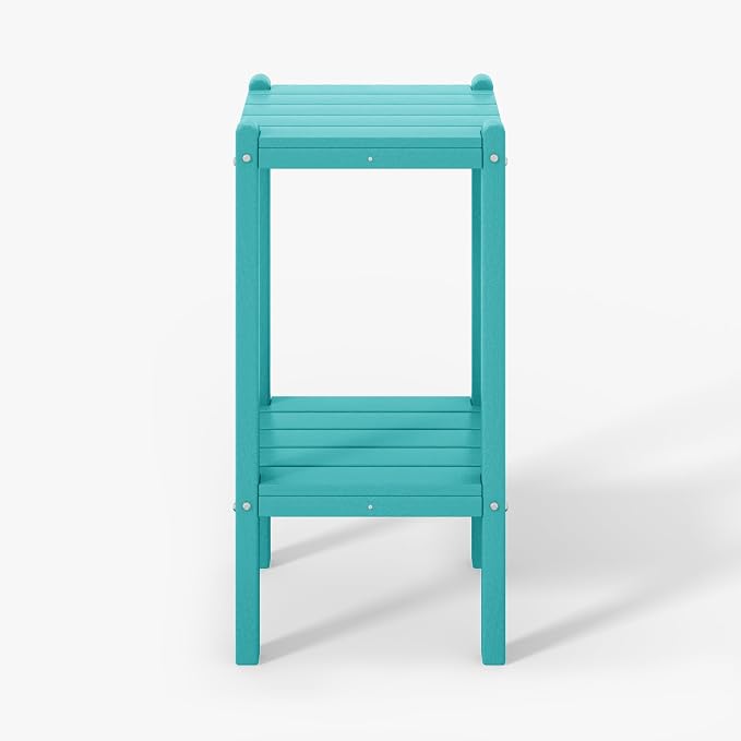 WestinTrends Malibu 36" Outdoor Adirondack HDPE 2-Tier Patio Side Table by WestinTrends