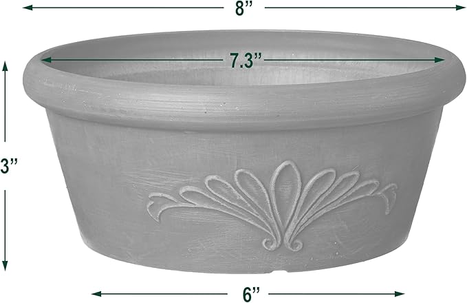Arcadia Garden Products PSW TA20TP Plastic/Stone/Wood Composite Bulb Pan – No - Image 5
