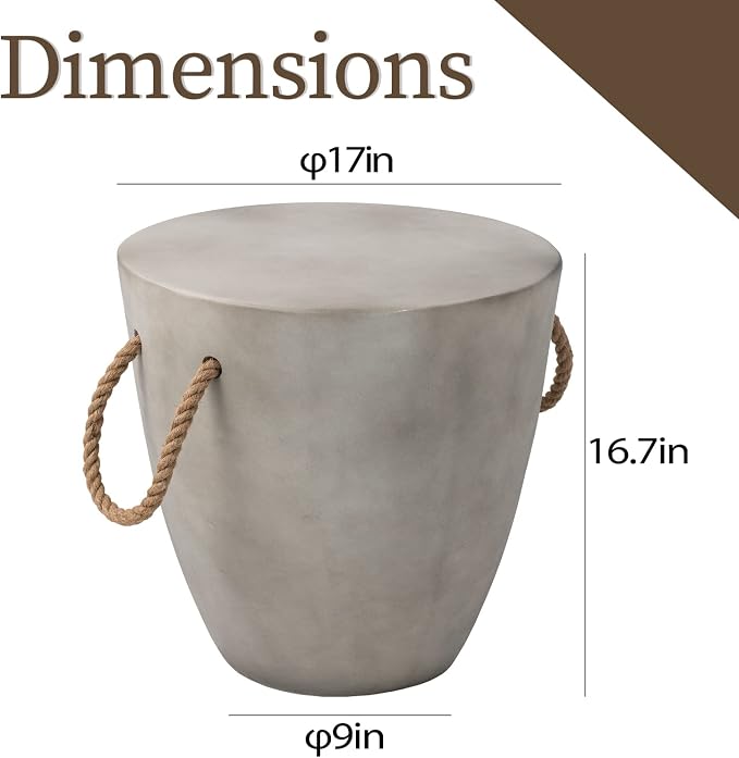 COSIEST Outdoor Shaped Side Table - Image 3