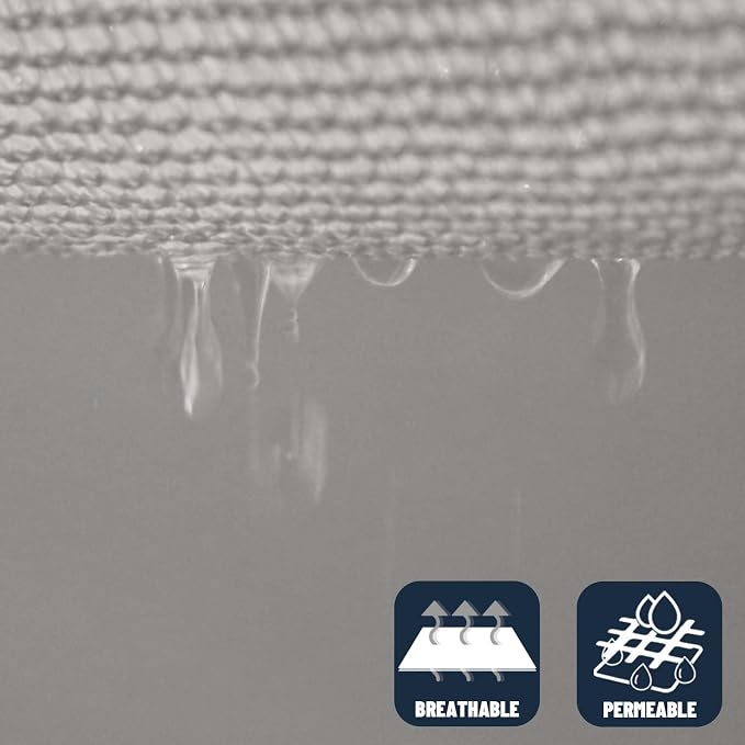 SUNNY GUARD Custom Size 18'x18'x25.5' Silver Grey Sun Shade Sail Right Triangle - Image 5