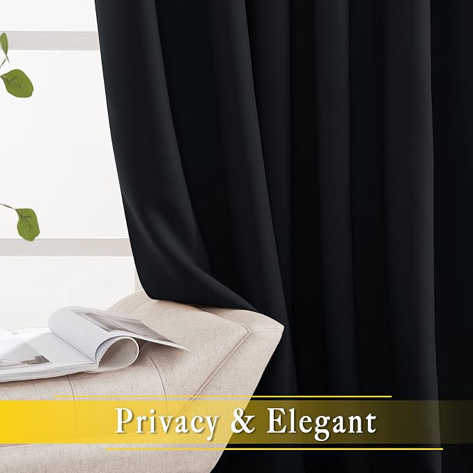 NICETOWN Blackout Curtain for Sliding Glass Door, Patio Door Curtains, Thermal - Image 4