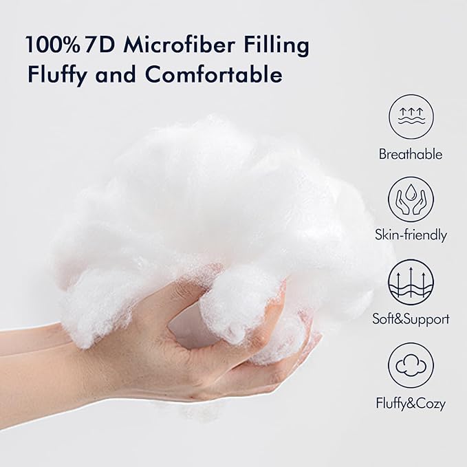 MIULEE 24x24 Pillow Insert Throw Pillow Insert, Outdoor Pillows Water-Resistant - Image 5