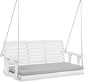 VINGLI Wooden Porch Swing, Heavy Duty 880 LBS Hanging Patio Bench by VINGLI